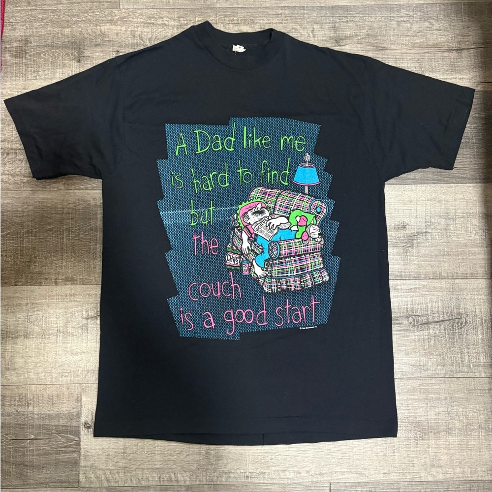Vintage Sun Star Funny Single Stitch T Shirt Size XL